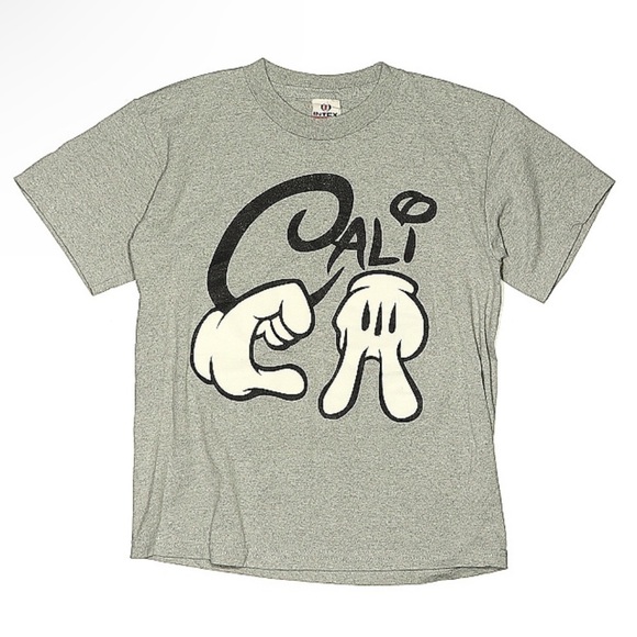 Intex activewear kids Med short sleeve “CA” Mickey hands T shirt sign language - Picture 1 of 2